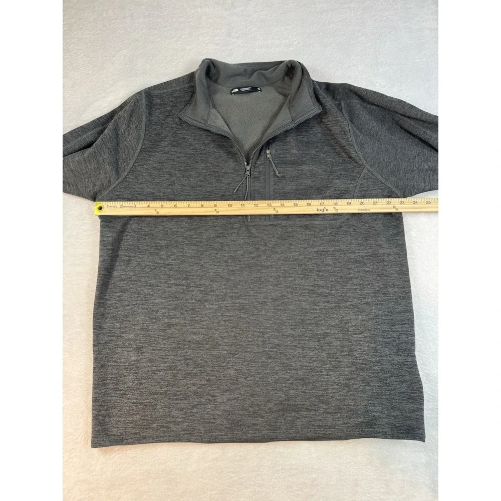 The North Face Pullover Gray 1/4 Zip Fleece Outdoors Hiking Jacket Men's‎ XL
